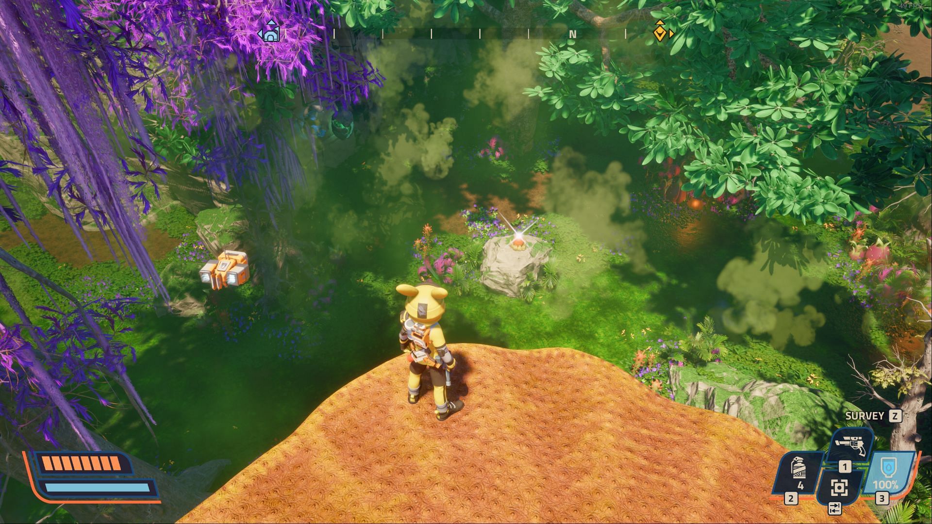 Orange Goo can also be spotted from a distance due to this shine effect (Image via Raccoon Logic Studios)